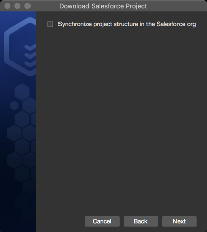 Synchronize project structure with Salesforce Organization