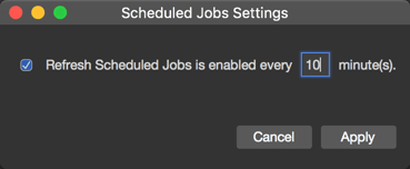 Automatically refreshing information about Salesforce Scheduled Jobs