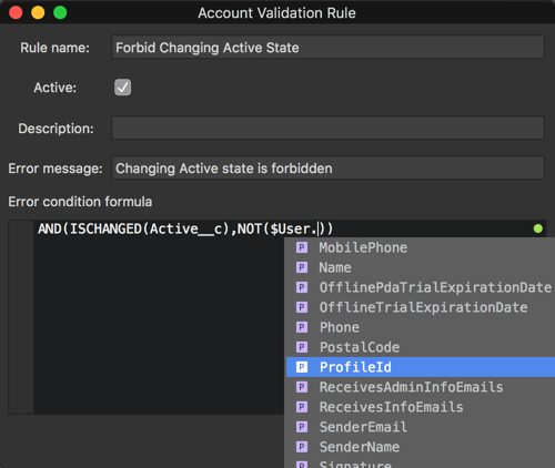 Creating a validation rule in The Welkin Suite with the code completion