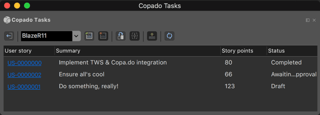 Copado user stories within The Welkin Suite