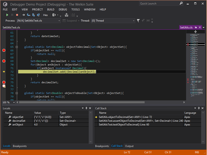 Apex Retrospective Debugger in TWS