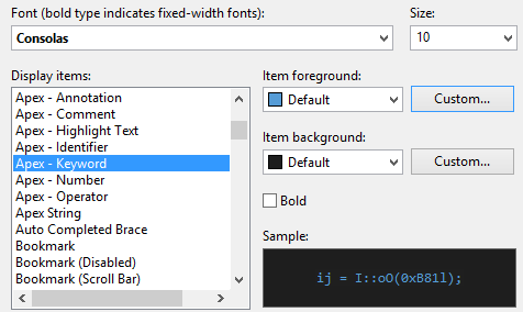 Customizable Syntax Highlighting in TWS