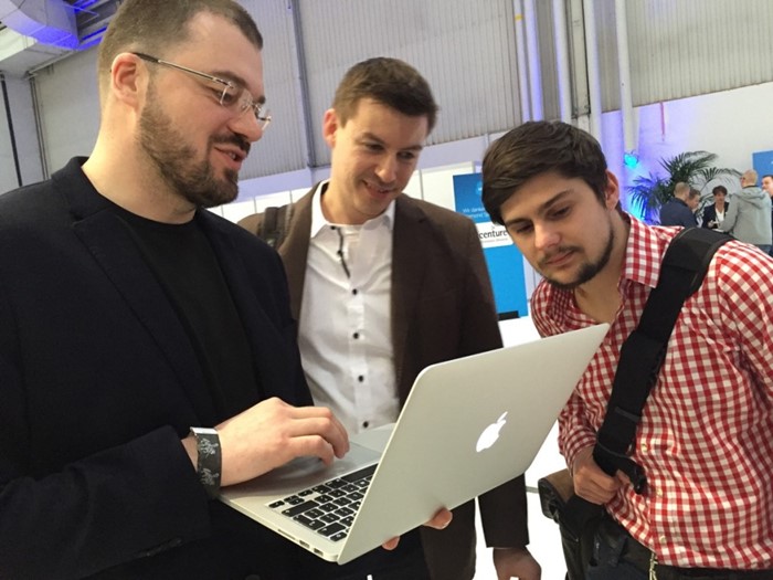 Showing Mac version at CeBIT