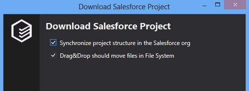 Modification of project structure in the file system