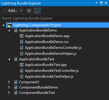Lightning Bundle Explorer for Lightning components in TWS