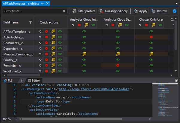 sObject Editor in TWS IDE