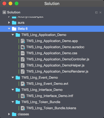 Lightning Tokens, Events, and Interfaces in The Welkin Suite IDE for Mac