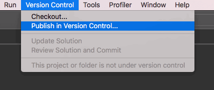 Publish in Version Comtrol from TWS