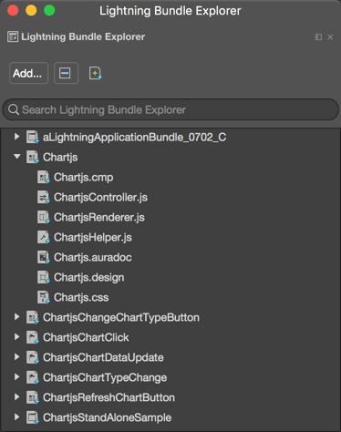 Lightning Bundle Explorer in the IDE