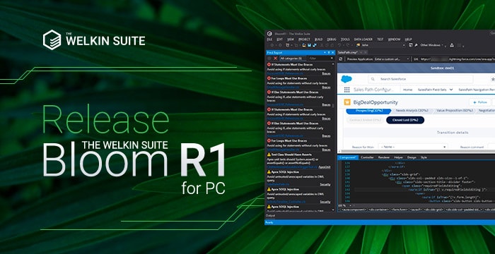 Bloom R1 version of The Welkin Suite IDE for Saleforce 