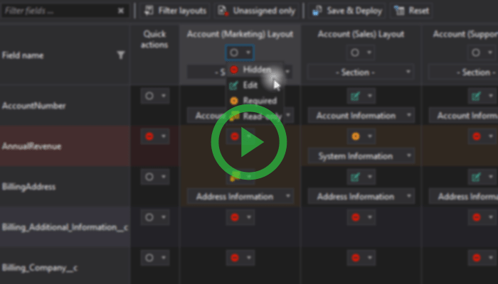 Salesforce sObjects Layouts modifications in sObjects Inspector