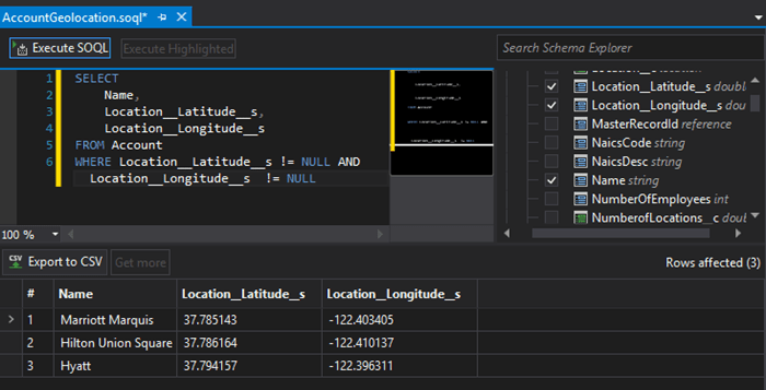 Preparing SOQL query for data export from a Scratch org