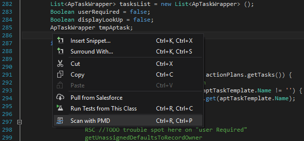 Scan with PMD any opened Apex file with just 2 clicks or a hotkey