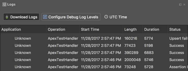 Real-time debug logs information in The Welkin Suite