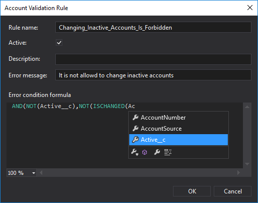 Create validation rules for your sObjects directly in The Welkin Suite