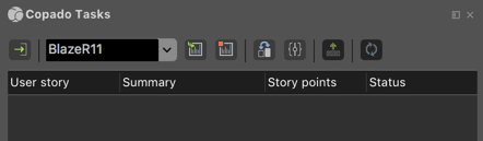 Copado tasks panel in the IDE