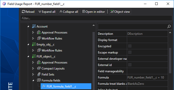 Finding out field usage in Formula Fields expressions - even through related objects