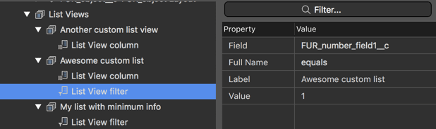 Details about list views that are using certain field with the Field Usage Report